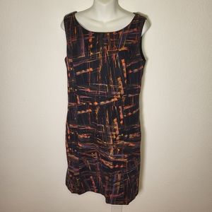 Anthropologie Tabitha Abstract Painted Sleeveless Dress size 12